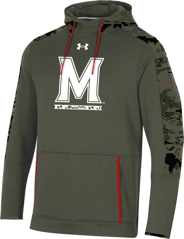 Under Armour Men's Maryland Terrapins Camo ‘Freedom' Sideline Pullover Fleece Hoodie