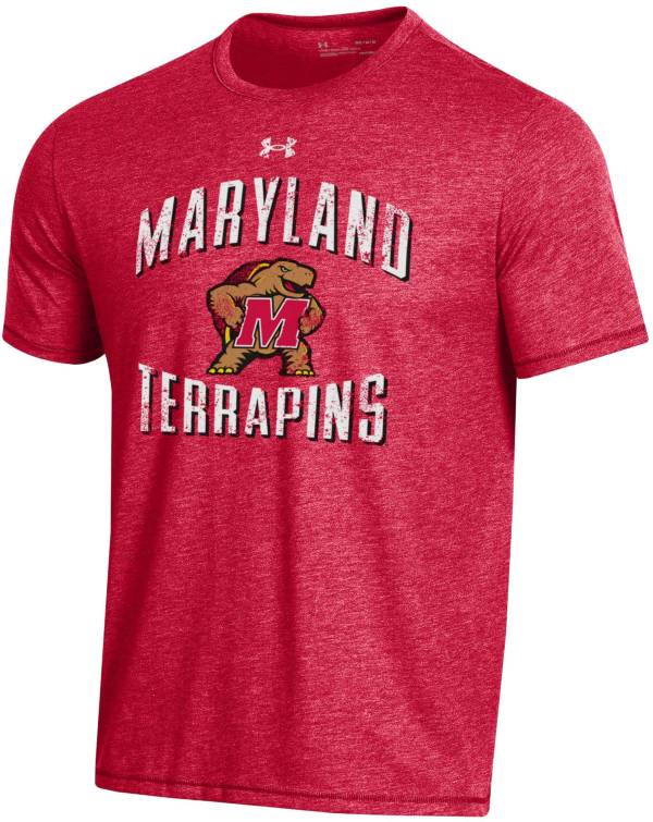 Under Armour Men's Maryland Terrapins Red Bi-Blend Performance T-Shirt