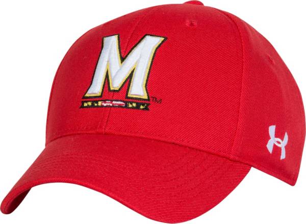 Under Armour Men's Maryland Terrapins Red Adjustable Hat