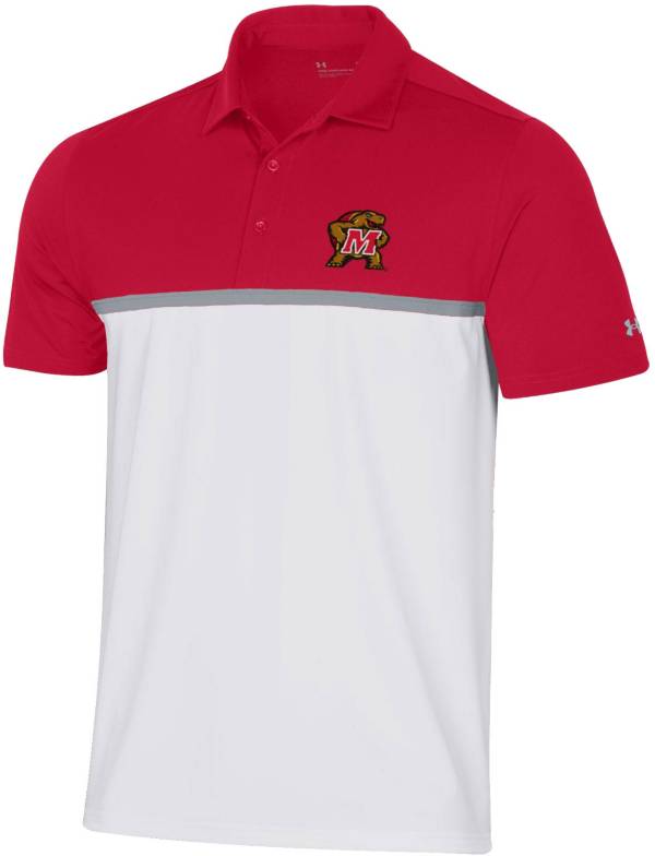 Under Armour Men's Maryland Terrapins Red Gameday Polo