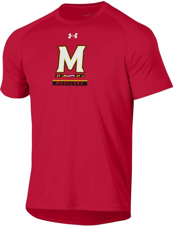 Under Armour Men's Maryland Terrapins Red Tech Performance T-Shirt