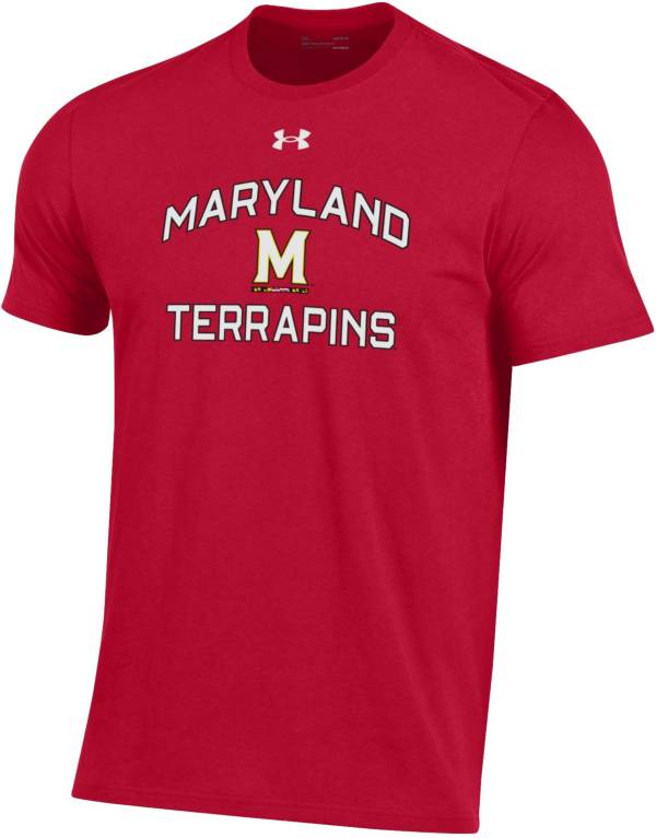 Under Armour Men's Maryland Terrapins Red Performance Cotton T-Shirt