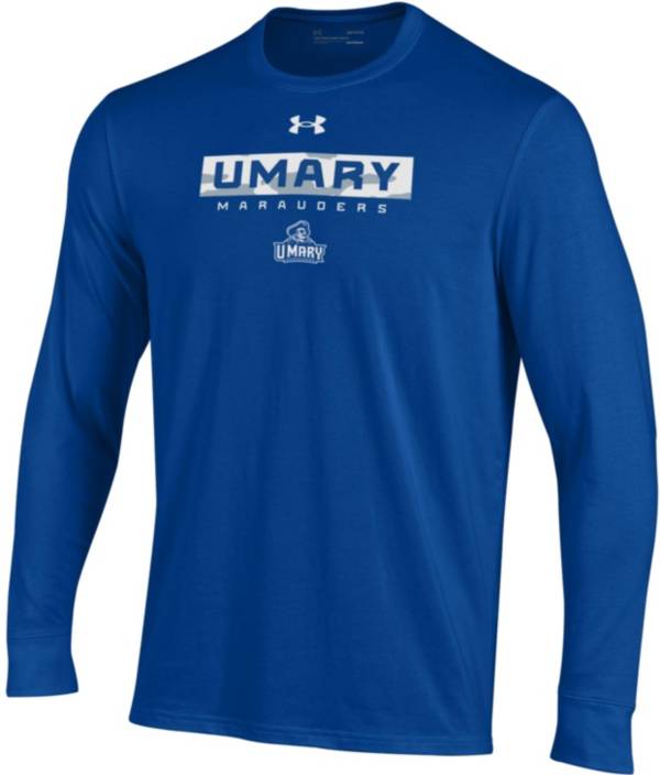 Under Armour Men's Mary Marauders Blue Performance Cotton Long Sleeve T-Shirt