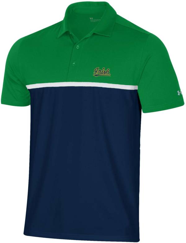 Under Armour Men's Notre Dame Fighting Irish Green Gameday Polo product image