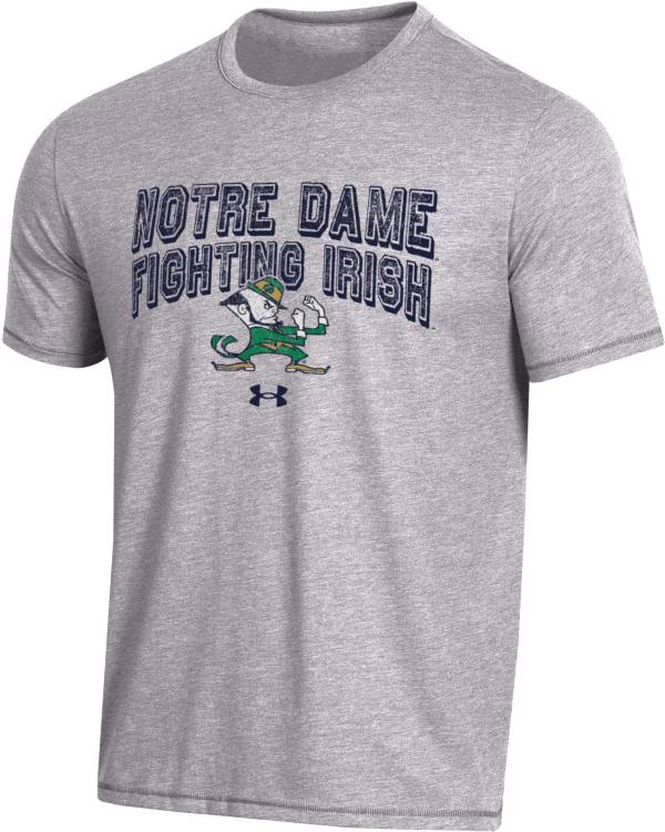 Under Armour Men's Notre Dame Fighting Irish Grey Bi-Blend Performance T-Shirt product image