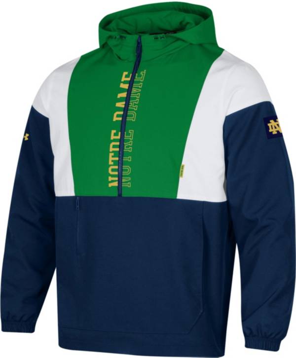 Under Armour Men's Notre Dame Fighting Irish Navy Legacy Half-Zip Pullover Jacket