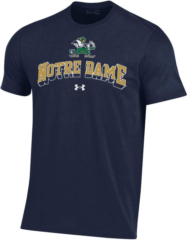 Under Armour Men's Notre Dame Fighting Irish Navy Performance Cotton T-Shirt