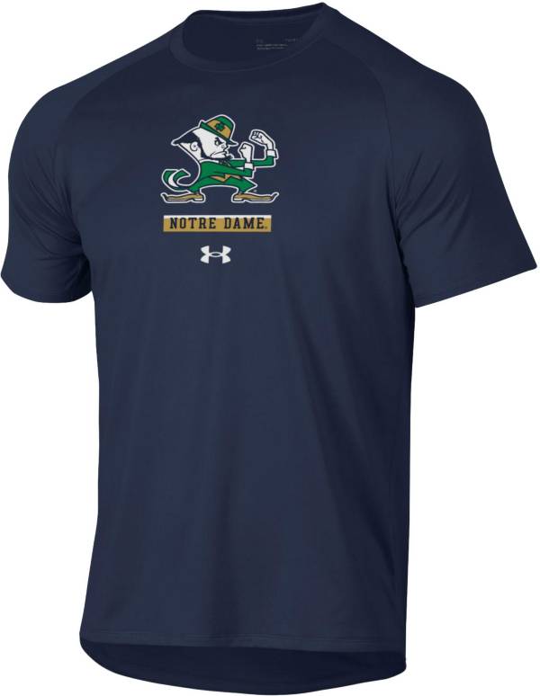 Under Armour Men's Notre Dame Fighting Irish Navy Tech Performance T-Shirt