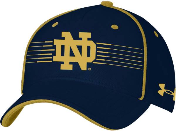 Under Armour Men's Notre Dame Fighting Irish Navy Iso Chill Adjustable Hat