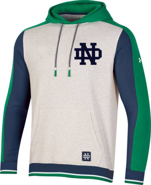 Under Armour Men's Notre Dame Fighting Irish White Iconic Pullover Hoodie