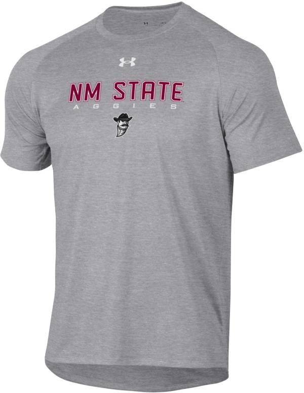 Under Armour Men's New Mexico State Aggies Grey Tech Performance T-Shirt