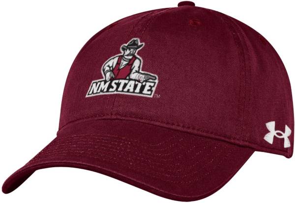 Under Armour Men's New Mexico State Aggies Crimson Cotton Twill Adjustable Hat