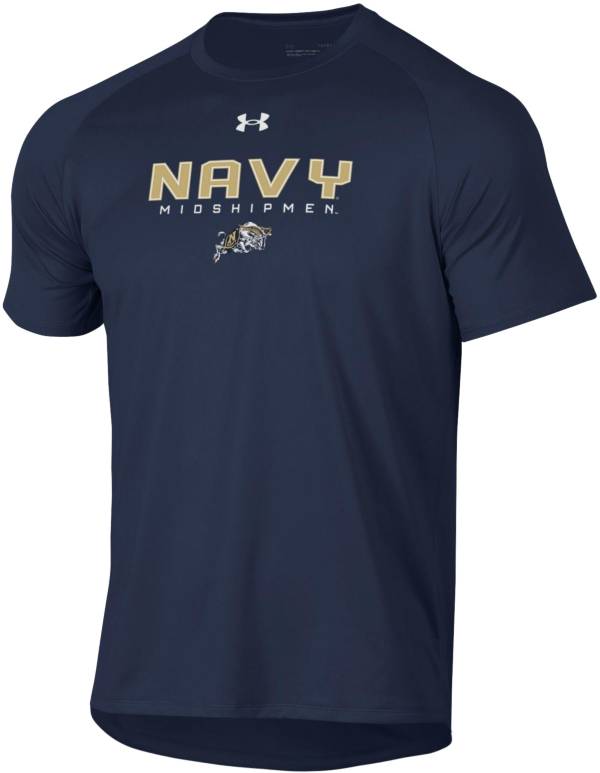 Under Armour Men's Navy Midshipmen Navy Tech Performance T-Shirt