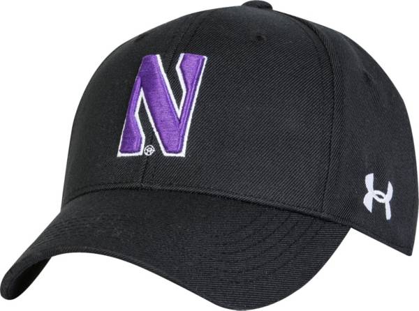Under Armour Men's Northwestern Wildcats Black Adjustable Hat