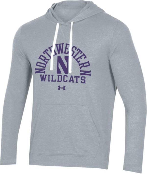 Under Armour Men's Northwestern Wildcats Grey Bi-Blend Pullover Hoodie