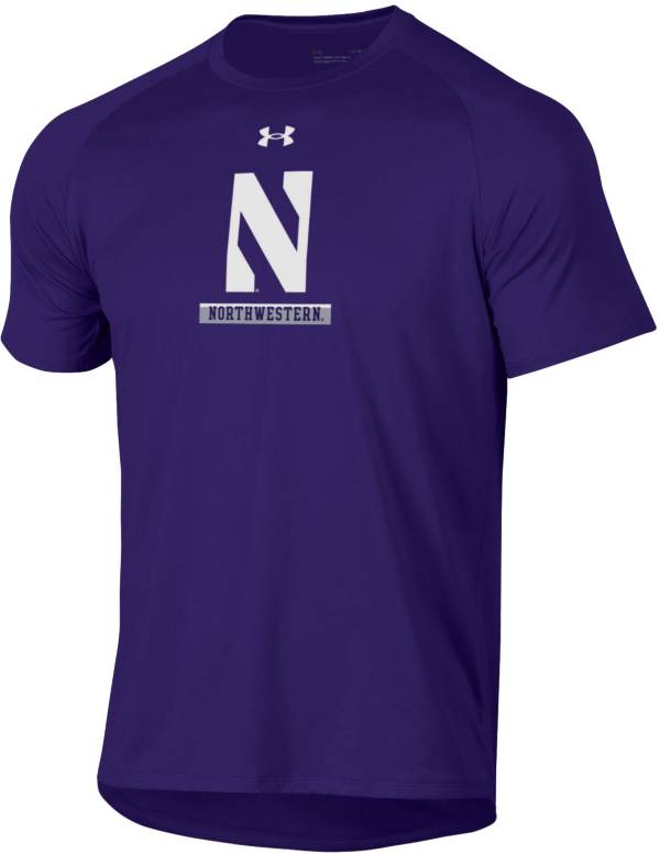 Under Armour Men's Northwestern Wildcats Purple Tech Performance T-Shirt