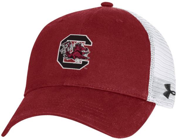 Under Armour Men's South Carolina Gamecocks Garnet Cotton Adjustable Trucker Hat