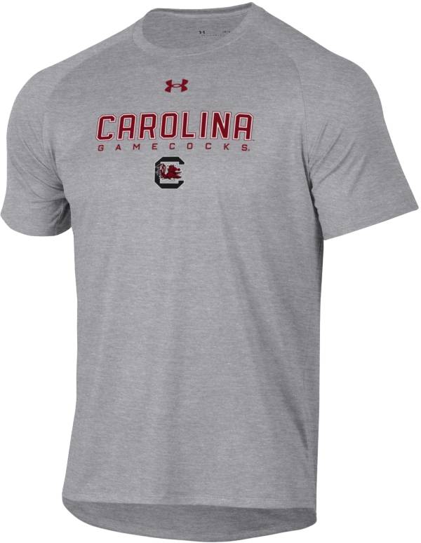 Under Armour Men's South Carolina Gamecocks Grey Tech Performance T-Shirt