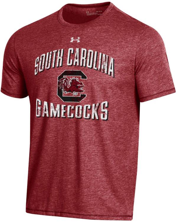 Under Armour Men's South Carolina Gamecocks Garnet Bi-Blend Performance T-Shirt