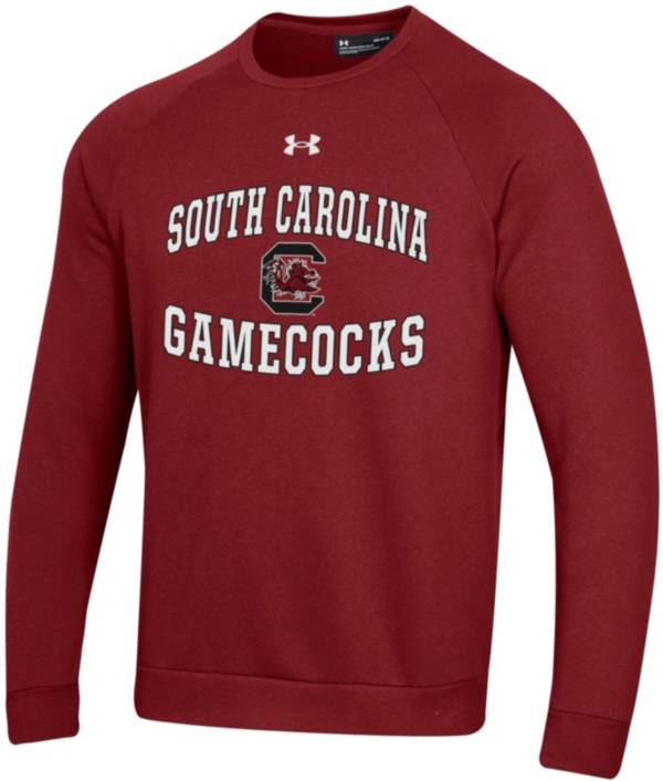 Under Armour Men's South Carolina Gamecocks Garnet All Day Fleece Crew Sweatshirt