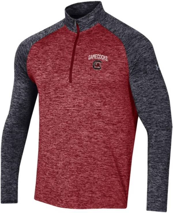 Under Armour Men's South Carolina Gamecocks Garnet Tech Quarter-Zip Pullover Shirt
