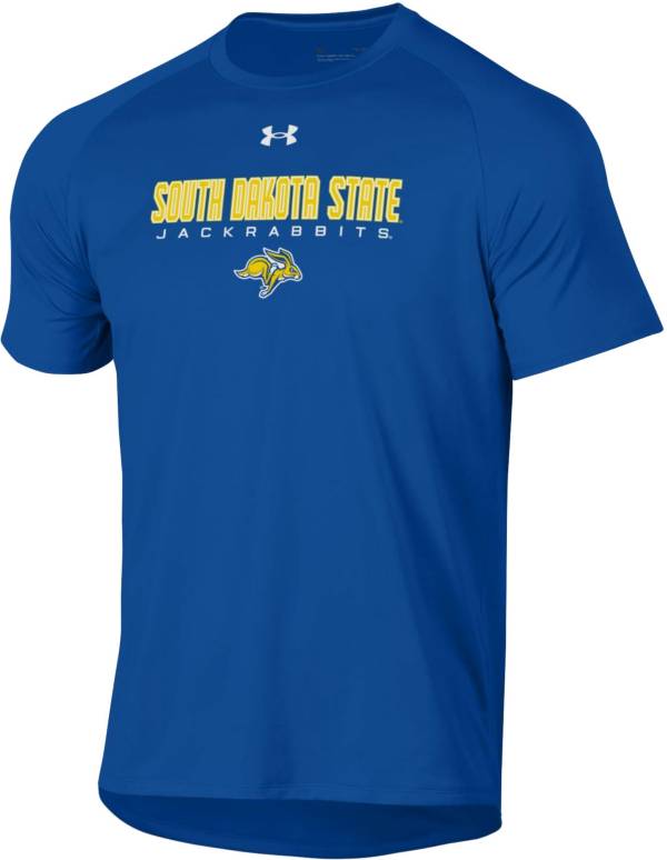 Under Armour Men's South Dakota State Jackrabbits Blue Tech Performance T-Shirt