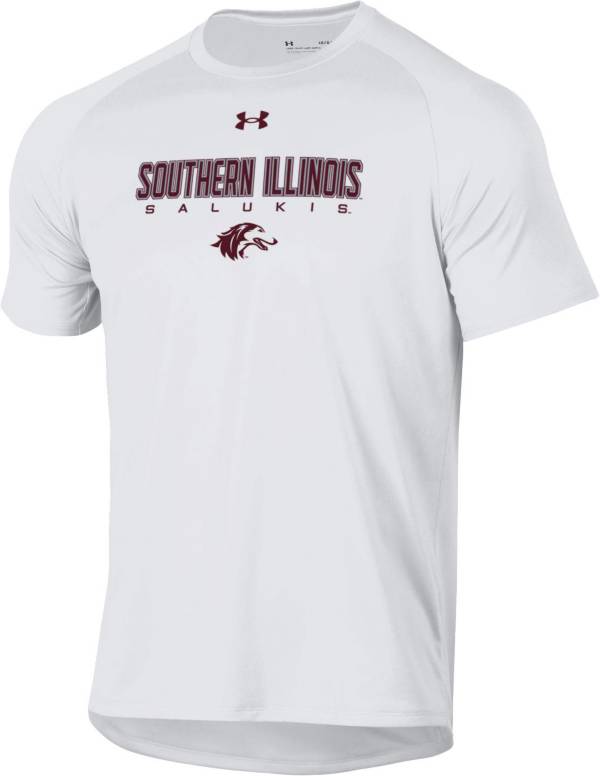 Under Armour Men's Southern Illinois Salukis White Tech Performance T-Shirt