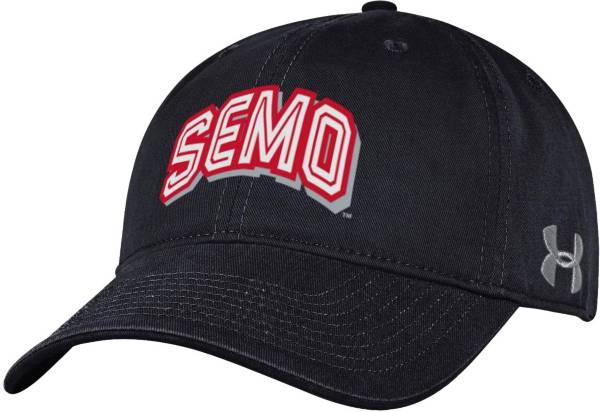 Under Armour Men's Southeast Missouri State Redhawks Black Cotton Twill Adjustable Hat product image