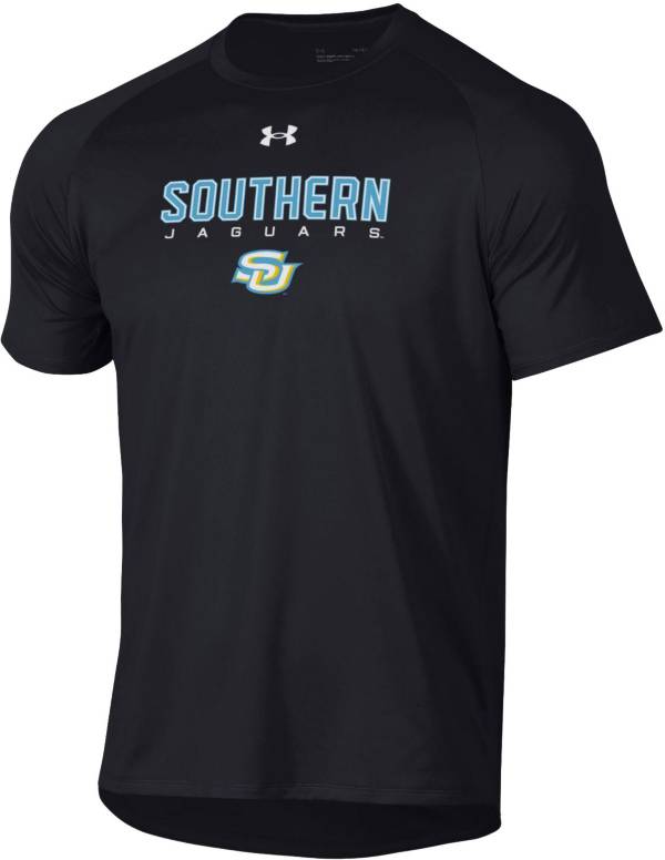 Under Armour Men's Southern University Jaguars Black Tech Performance T-Shirt