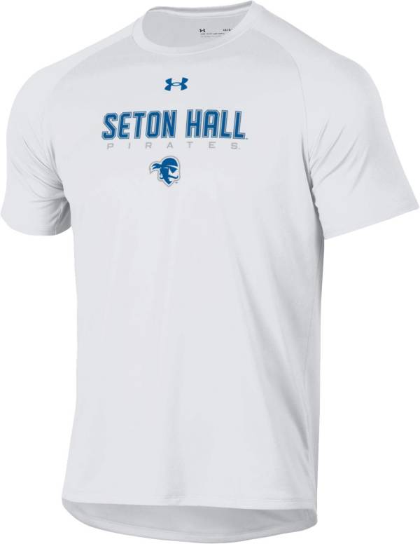 Under Armour Men's Seton Hall Seton Hall Pirates White Tech Performance T-Shirt