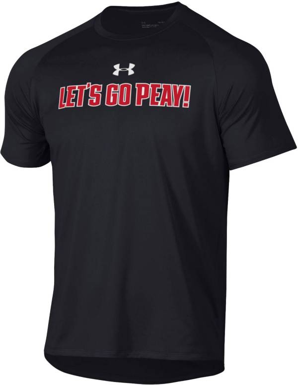 Under Armour Men's Austin Peay Governors Black Tech Performance T-Shirt