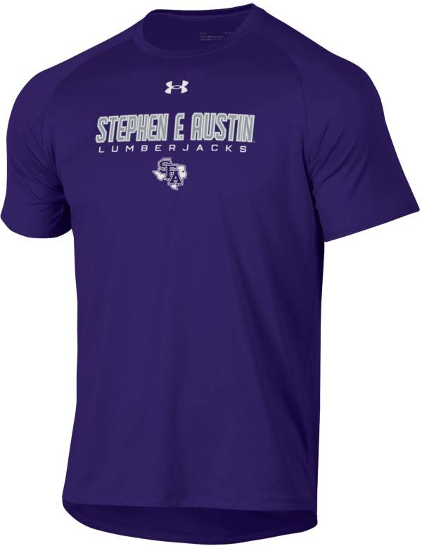 Under Armour Men's Stephen F. Austin Lumberjacks Purple Tech Performance T-Shirt