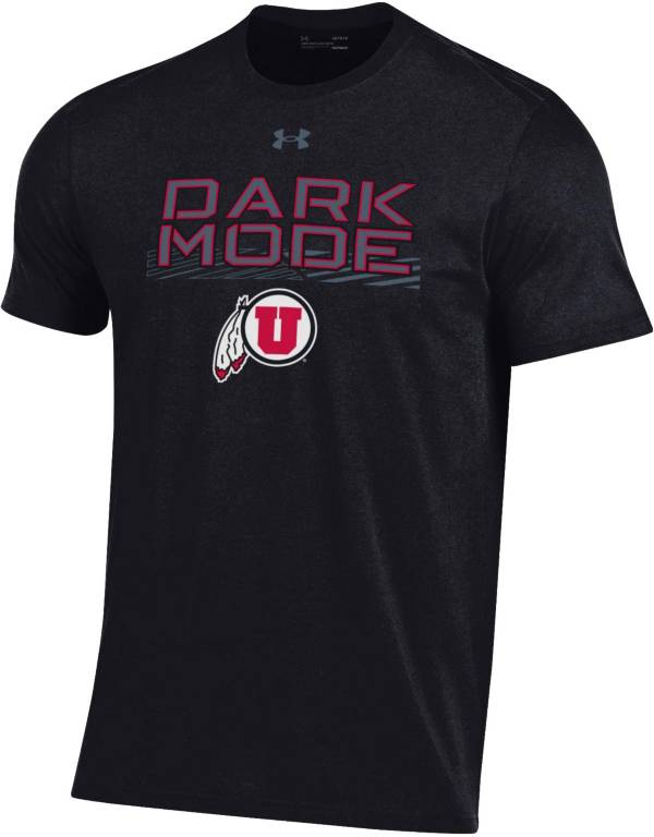 Under Armour Men's Utah Utes 'Color Out' Performance Cotton Black T-Shirt