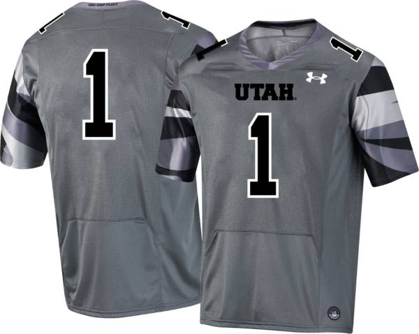 Under Armour Men's Utah Utes #1 Grey Military Appreciation Replica Football Jersey product image