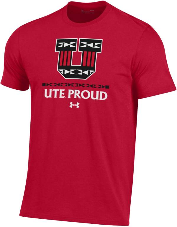 Under Armour Men's Utah Utes Crimson 'Color Out' Performance Cotton T-Shirt