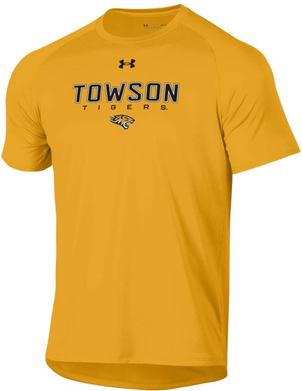 Under Armour Men's Towson Tigers Gold Tech Performance T-Shirt