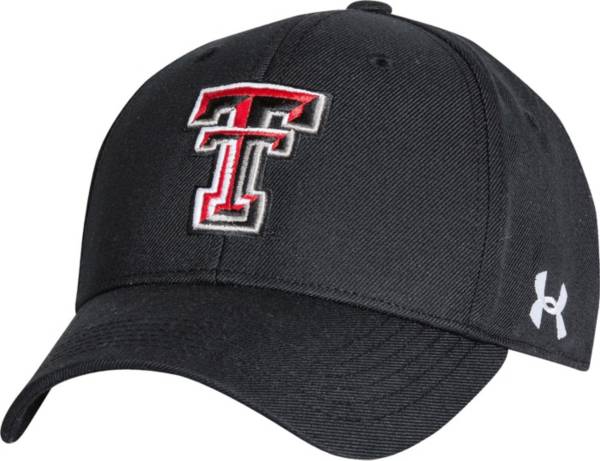 Under Armour Men's Texas Tech Red Raiders Black Adjustable Hat