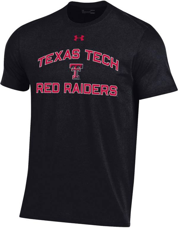 Under Armour Men's Texas Tech Red Raiders Black Performance Cotton T-Shirt