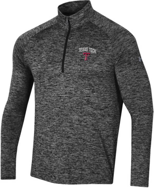 Under Armour Men's Texas Tech Red Raiders Black Tech Quarter-Zip Pullover Shirt