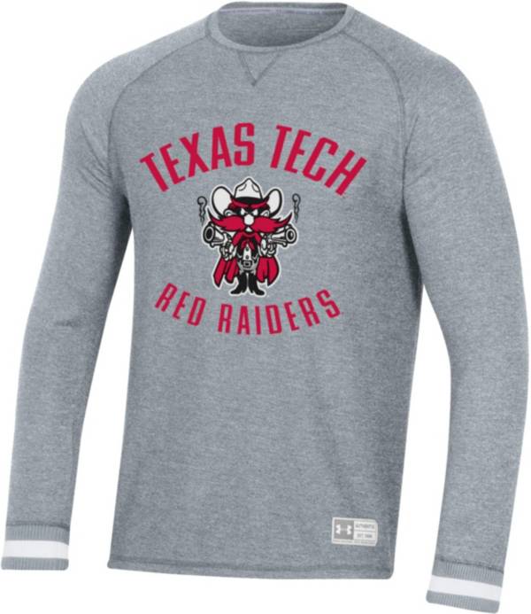 Under Armour Men's Texas Tech Red Raiders Grey Gameday Thermal Long Sleeve T-Shirt