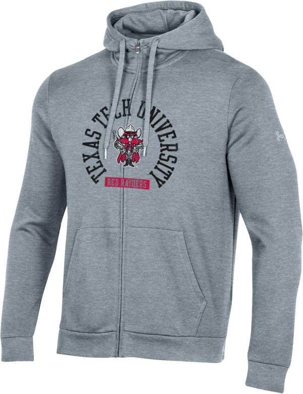 Under Armour Men's Texas Tech Red Raiders Grey All Day Full-Zip Hoodie