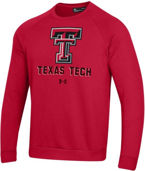 Under Armour Men's Texas Tech Red Raiders Red All Day Fleece Crew Sweatshirt