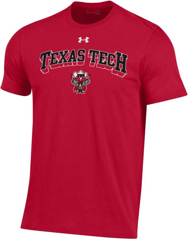 Under Armour Men's Texas Tech Red Raiders Red Performance Cotton T-Shirt