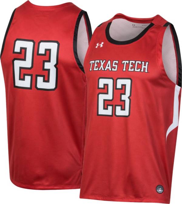 Under Armour Men's Texas Tech Red Raiders #23 Red Replica Basketball Jersey