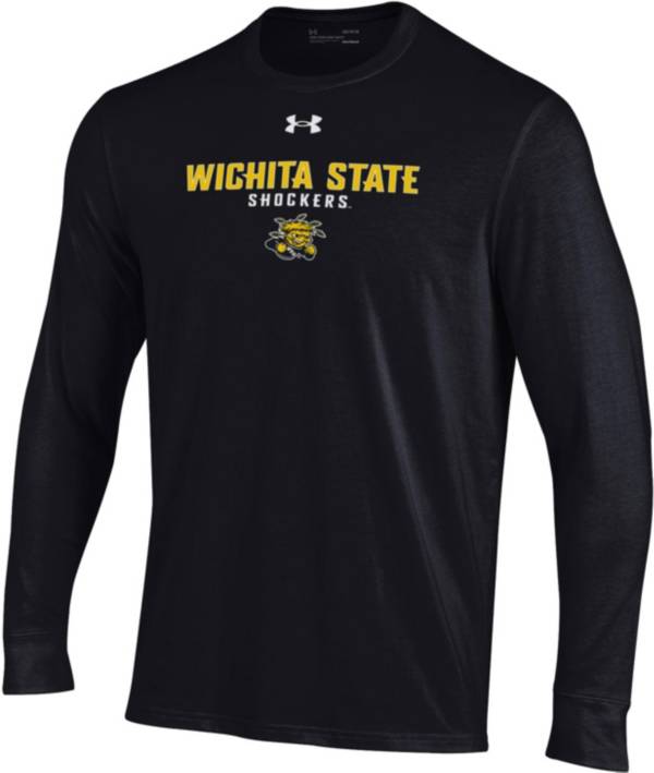 Under Armour Men's Wichita State Shockers Black Performance Cotton Long Sleeve T-Shirt product image