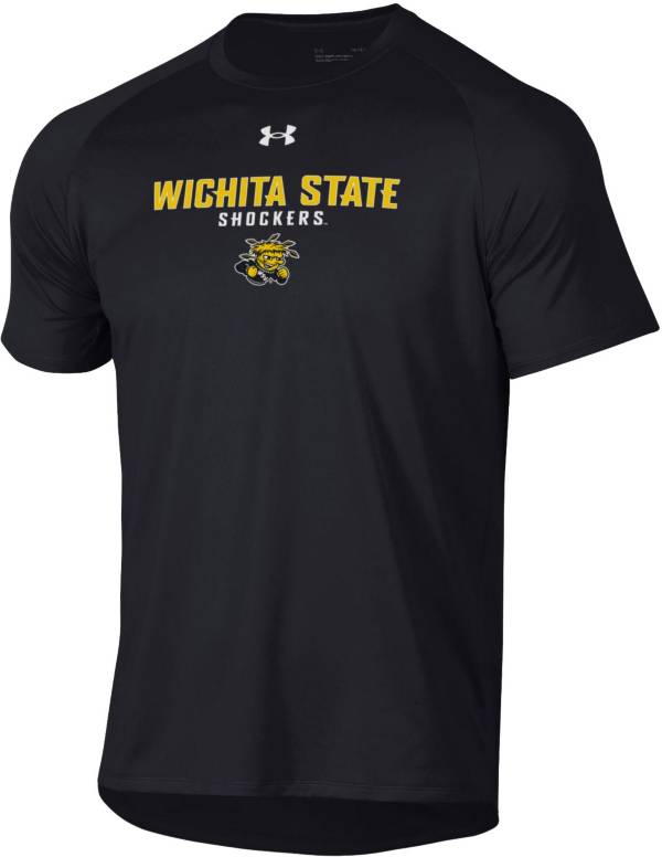 Under Armour Men's Wichita State Shockers Black Tech Performance T-Shirt