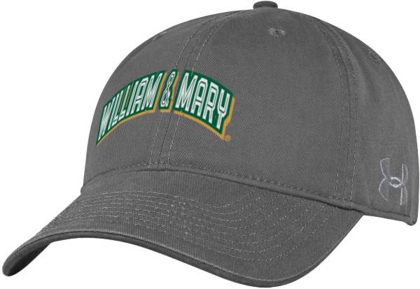 Under Armour Men's William & Mary Tribe Grey Cotton Twill Adjustable Hat