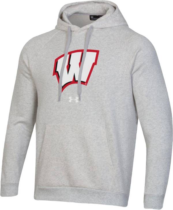 Under Armour Men's Wisconsin Badgers Grey All Day Hoodie