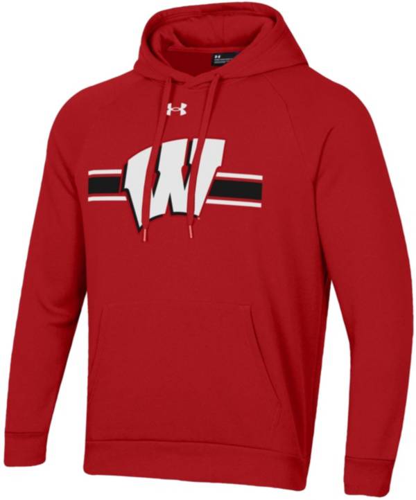 Under Armour Men's Wisconsin Badgers Red All Day Hoodie