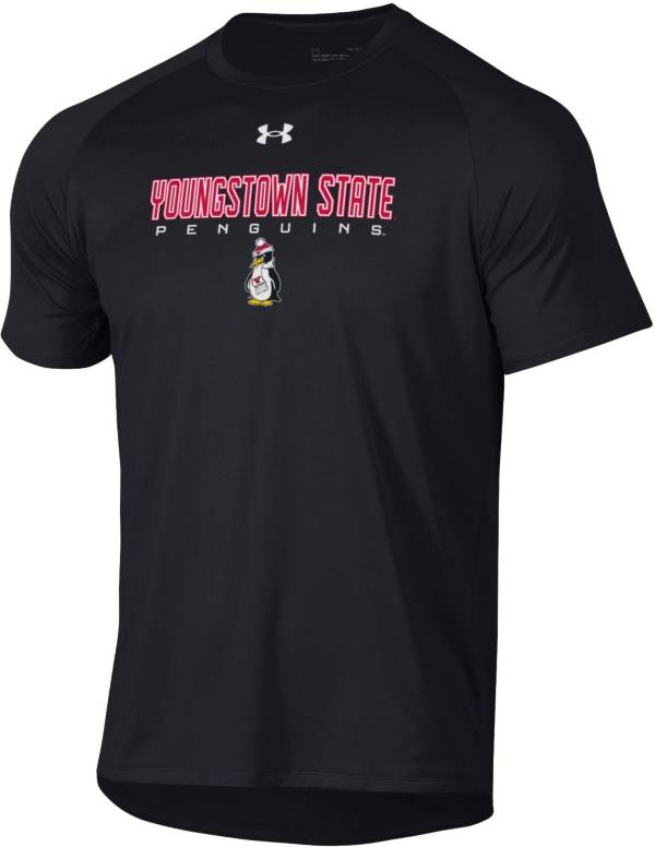 Under Armour Men's Youngstown State Penguins Black Tech Performance T-Shirt